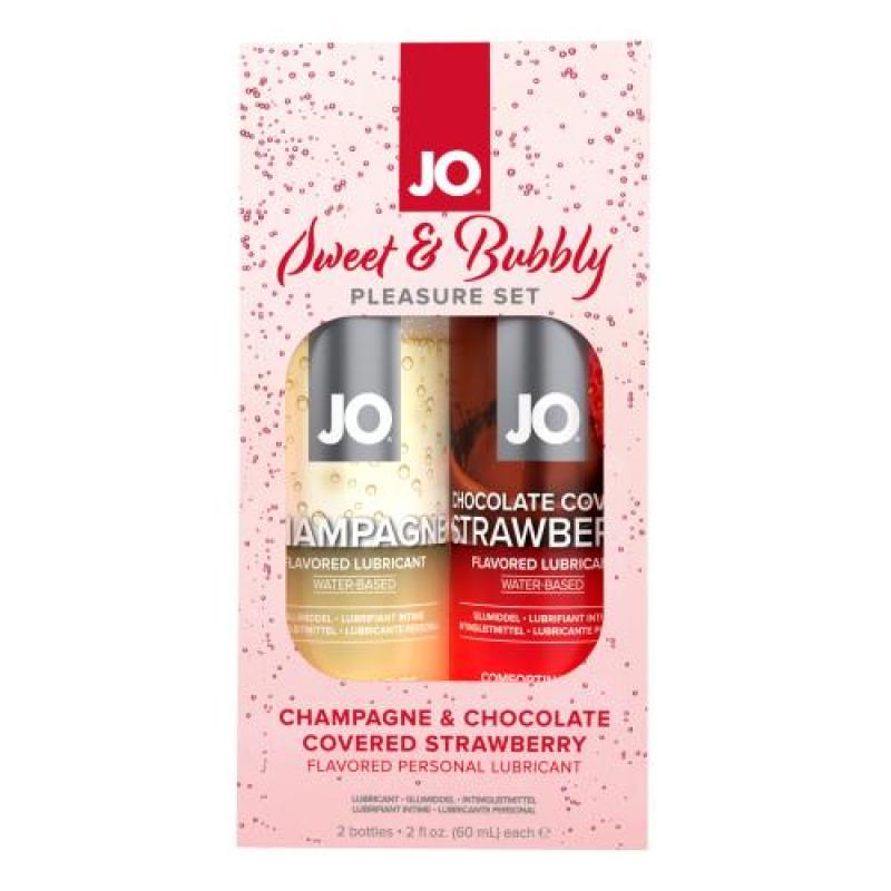 Coffret Sweet & Bubbly Champagne et fraises enrobées de chocolat - System JO