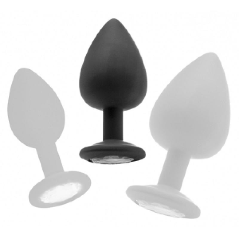 ' Plug diamond Large Noir – 7 x 3.5 cm  - Ouch !