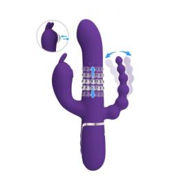 ' Cammy Rabbit vibro billes rotatives-stimulateur clitoris- anal - Pretty Love