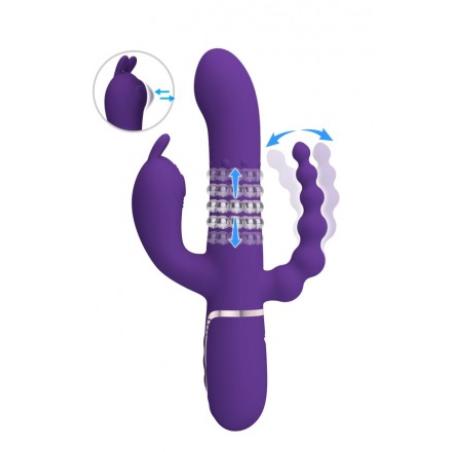 ' Cammy Rabbit vibro billes rotatives-stimulateur clitoris- anal - Pretty Love