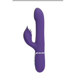 ' Rabbit vibro billes rotatives massantes violet USB - Pretty Love