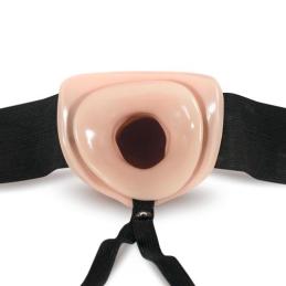 ' Gode-Ceinture Creux avec Harnais de 19 cm  - Dr Skin
