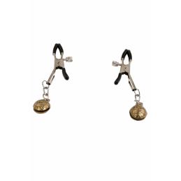 ' Pinces à seins clochettes couleur bronze - SPAZM