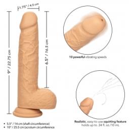 ' Gode Éjaculateur Vibrant Fuck Squirting 17 x 4.2cm