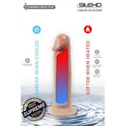 Gode Ventouse Real Skin Silicone Liquide CHAIR Modèl 2 (6") - Silex D