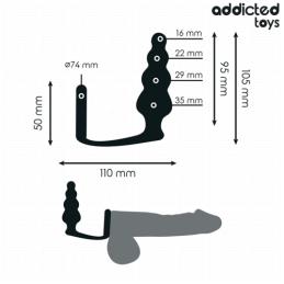 ' PLUG ANAL AVEC ANNEAU MODÈLE 5 - ADDICTED TOYS