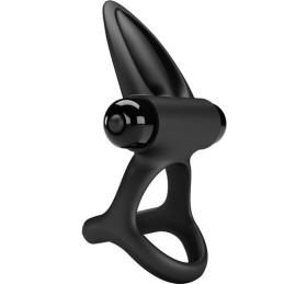 '  ANNEAU VIBRANT 10 VIBRATIONS SILICONE NOIR - PRETTY LOVE