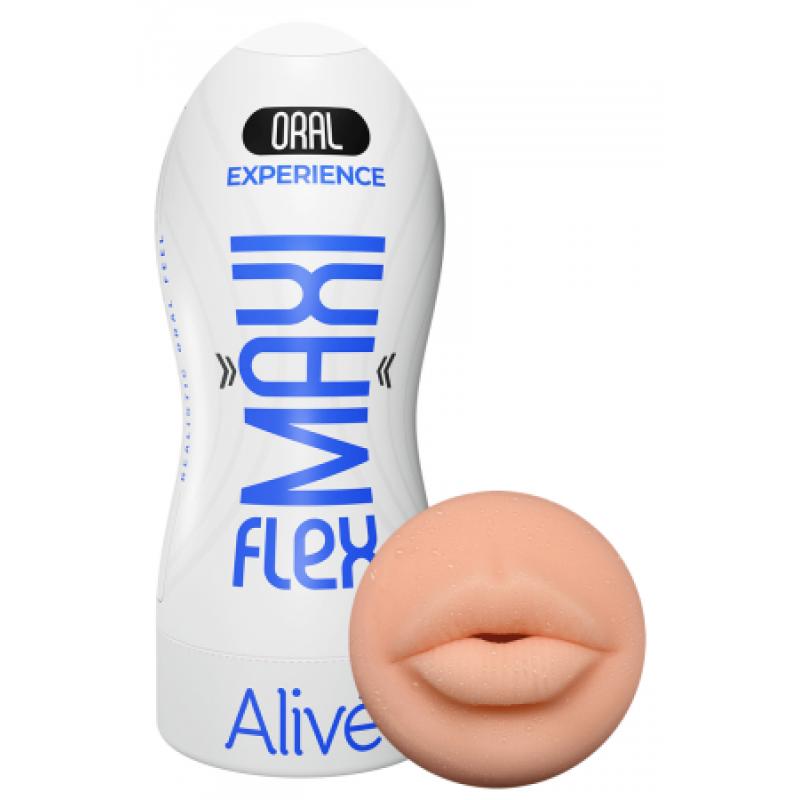 Masturbateur  MAXI Flex Expérience Orale - ALIVE