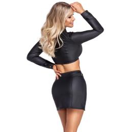 'Ensemble top et jupe courte noir - Cottelli PARTY