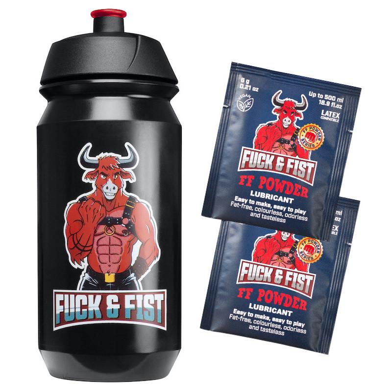 'Bouteille pour Lubrifiant Fuck & Fist + 2 Sachets FF Powder 6g