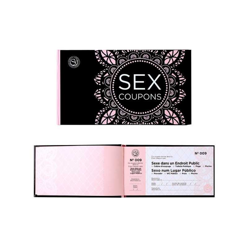 Intime-et-Sens Loveshop 89 Sex Coupons Chéquier 50 coupons