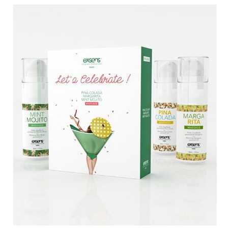 Intime-et-Sens Loveshop 89 Coffret de 3 Huiles de Massage